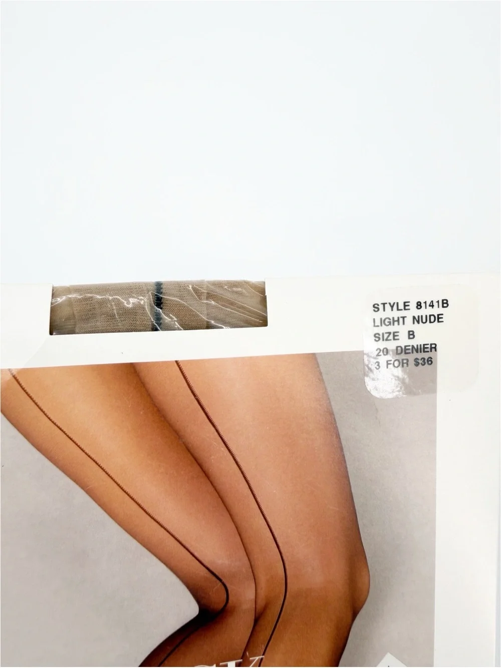 2 Pair Back Seam Pantyhose Nordstrom Black and Light Nude